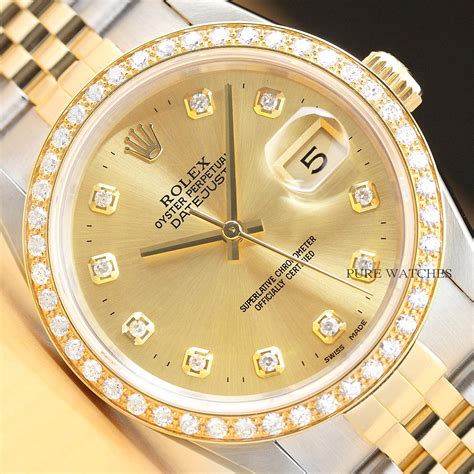 rolex gold mens datejust under 5k|rolex datejust 18k gold diamond.